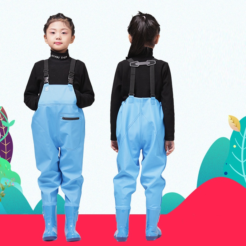 Fishing Equipment For Kids - خواضات الصدر مع حذاء برقبة للأطفال