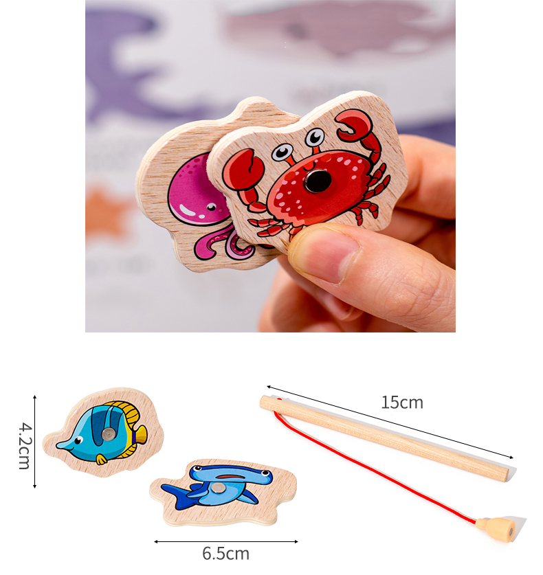 ألعاب صيد خشبية مونتيسوري للأط - مراجعة Fishing Equipment For Kids وسعره