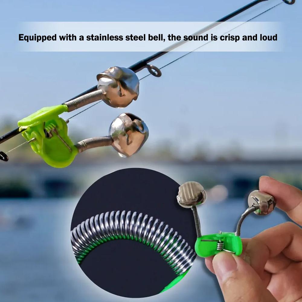 10 قطع من أجراس إنذار الصيد، أ - مراجعة Bite Alarm Fishing وسعره