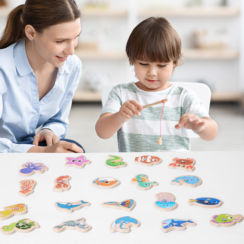 ألعاب صيد السمك الخشبية المغنا - مراجعة Fishing Equipment For Kids وسعره