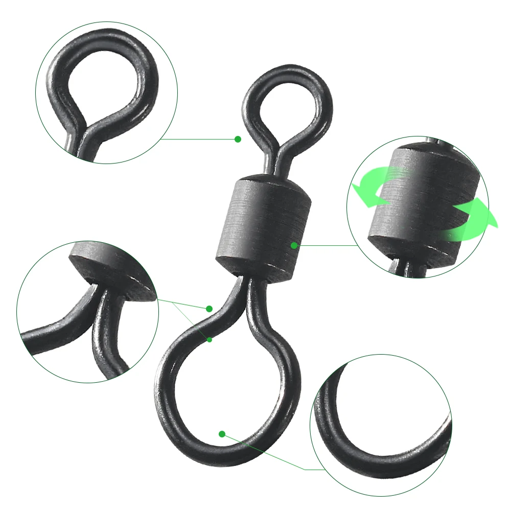 100 قطعة من دوارات صيد الكارب  - مراجعة Fishing Equipment Wholesale وسعره