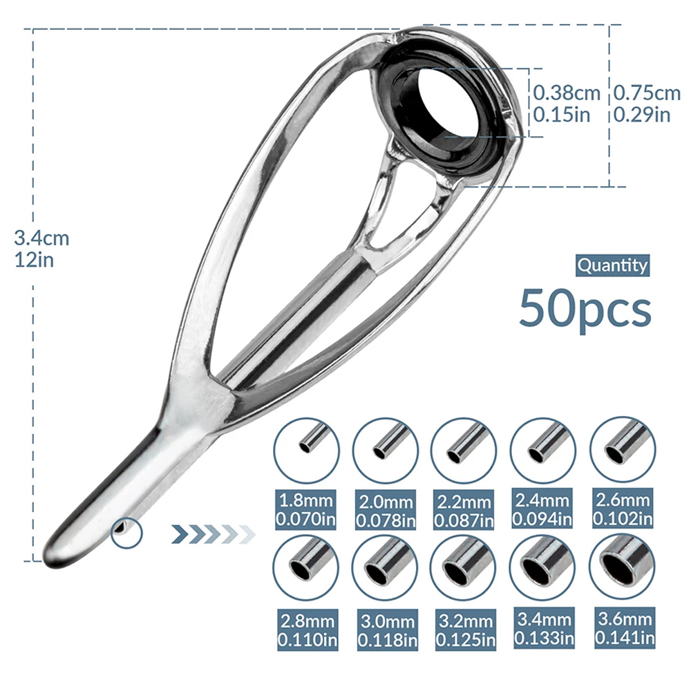 THKFISH 50 قطعة الصيد رود أدلة - مراجعة Fishing Equipment Guide وسعره