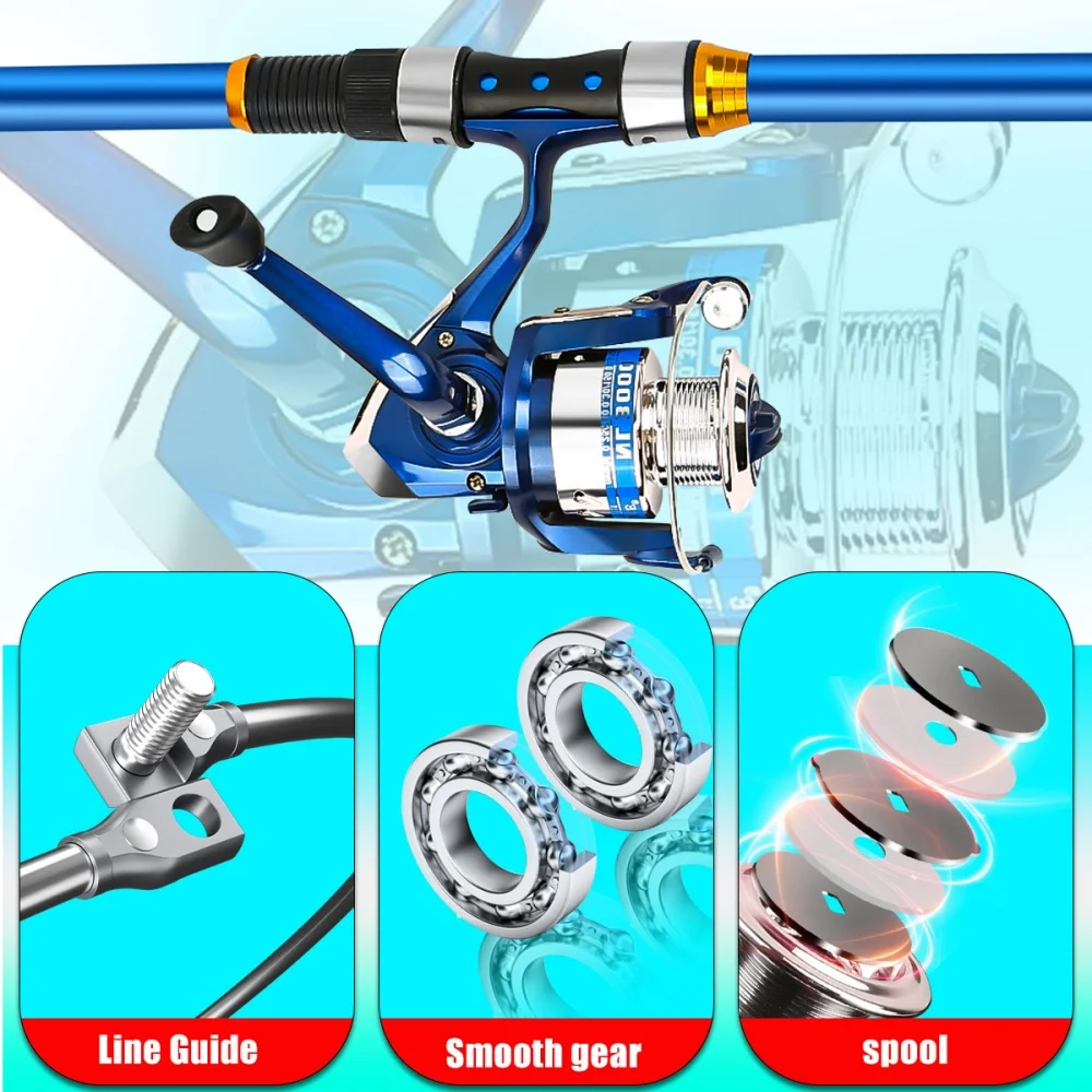 مجموعة صنارة صيد من الألياف ال - مراجعة Fishing Equipment For Kids وسعره