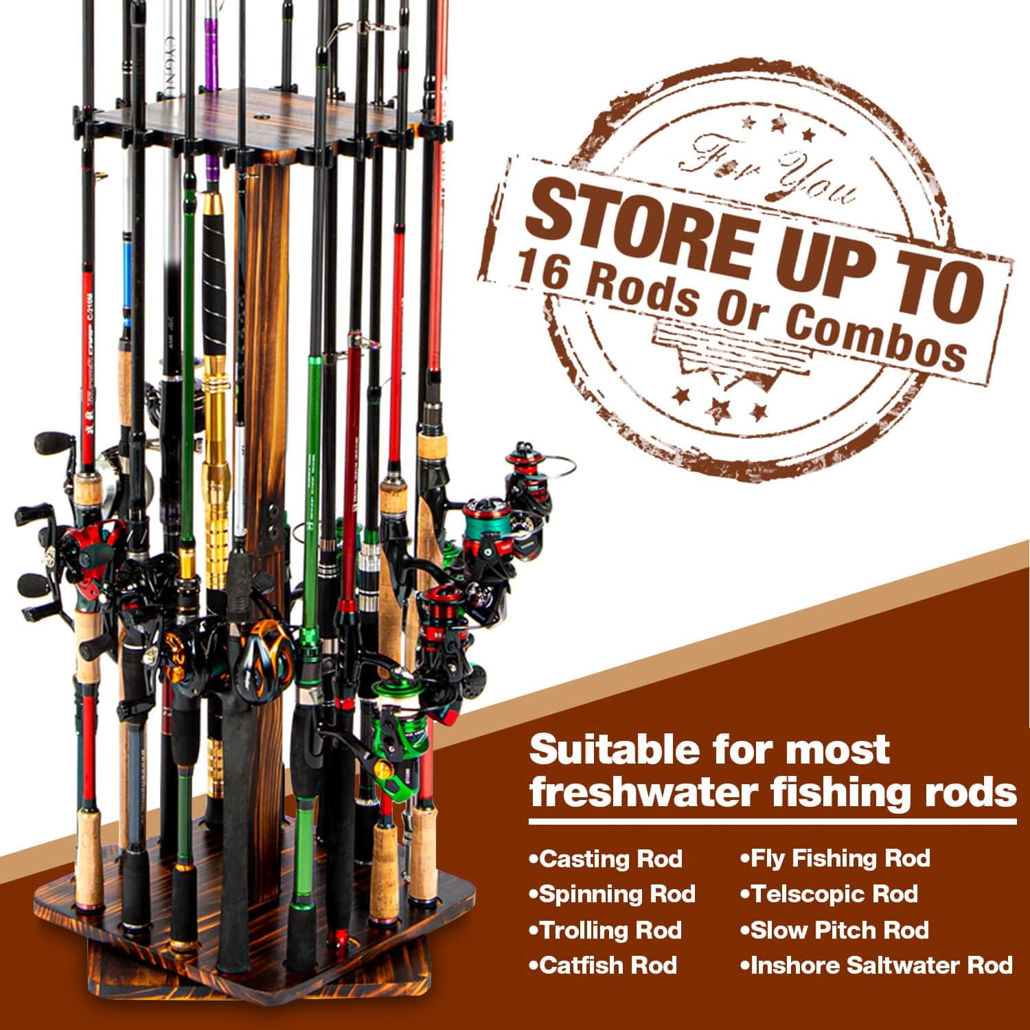 حامل قضيب صيد دوار بدرجة ، للم - مراجعة Fishing Equipment Holder وسعره