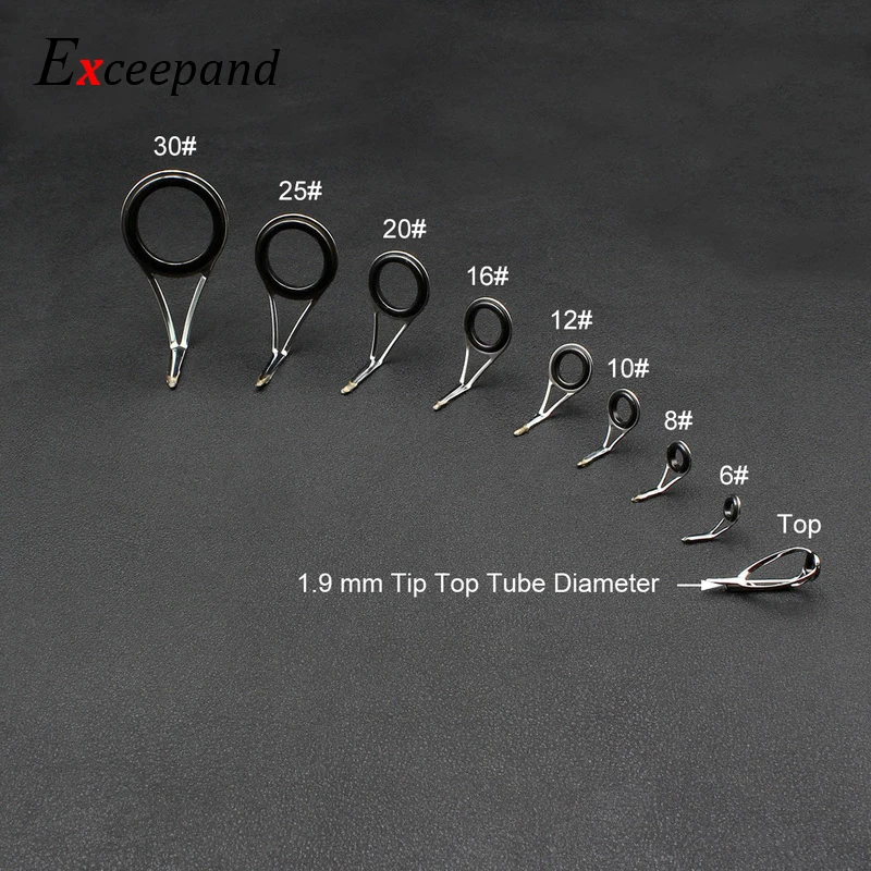 Exceepand 9 قطعة دليل صنارة ال - مراجعة Fishing Equipment Guide وسعره